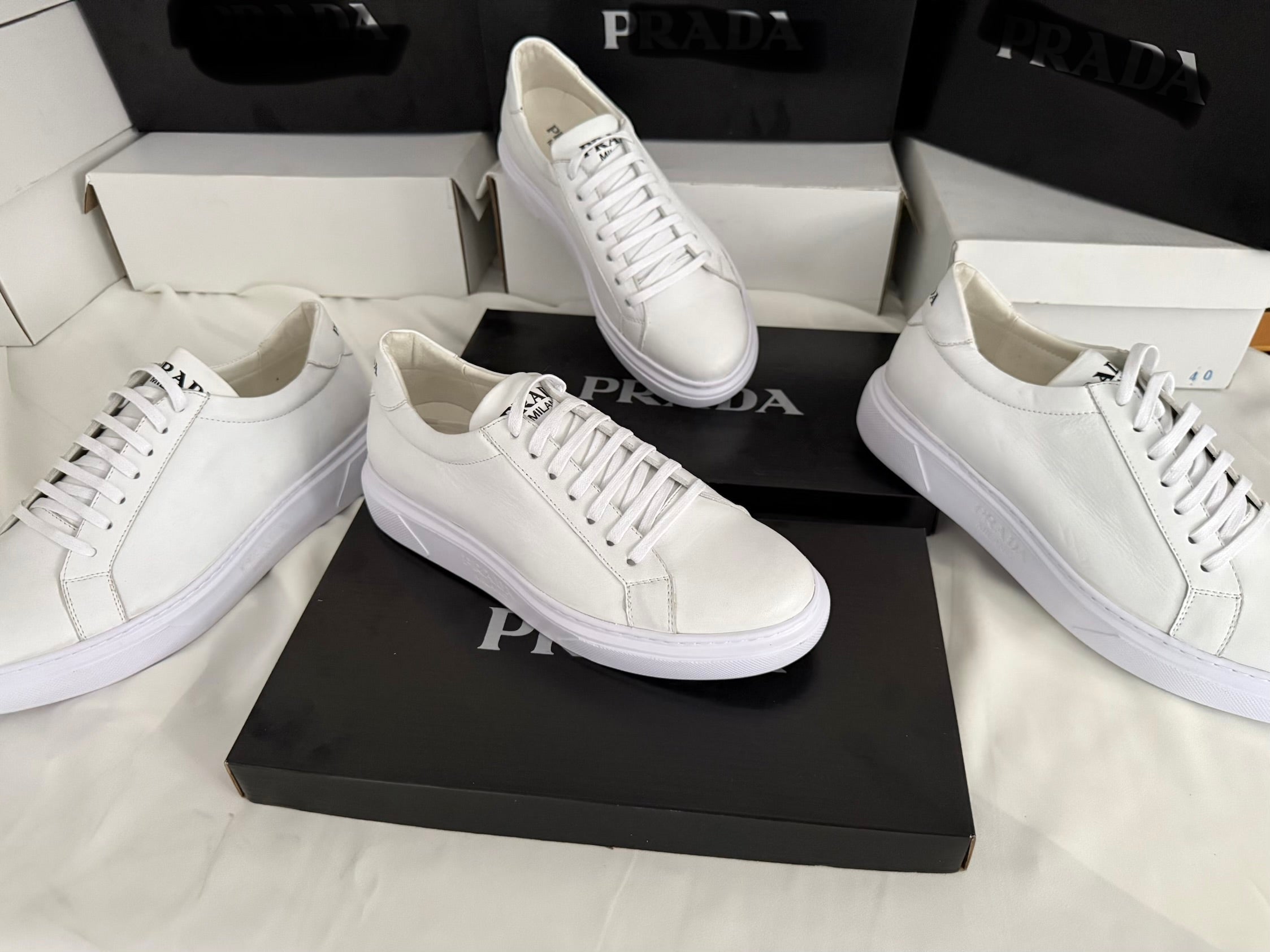 Chaussures en cuir prada